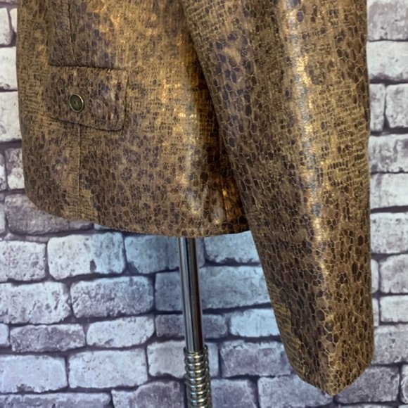 Alfred Dunner Size 10P Animal Print Jacket - Picture 6 of 10